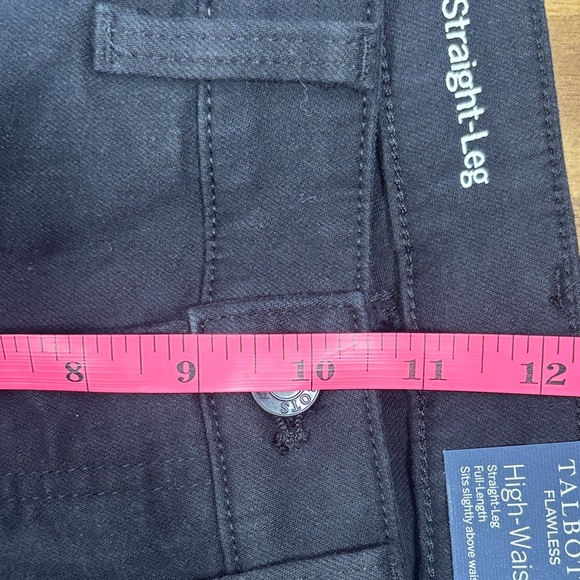 Talbots Women's Elegant High Waisted Black Denim Jeans - Picture 9 of 10